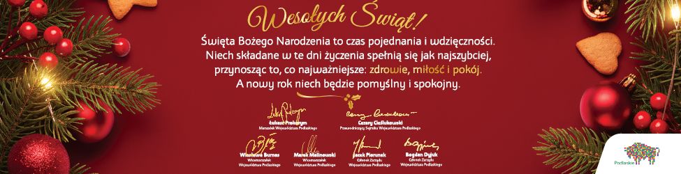 Życzenia bożonarodzeniowe - Województwo Podlaskie