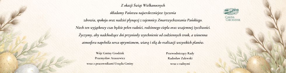 Życzenia wielkanocne - Gmina Grodzisk